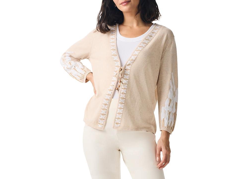 NIC+ZOE Beach Dune Cardigan (Neutral ) Women's Sweater Product Image