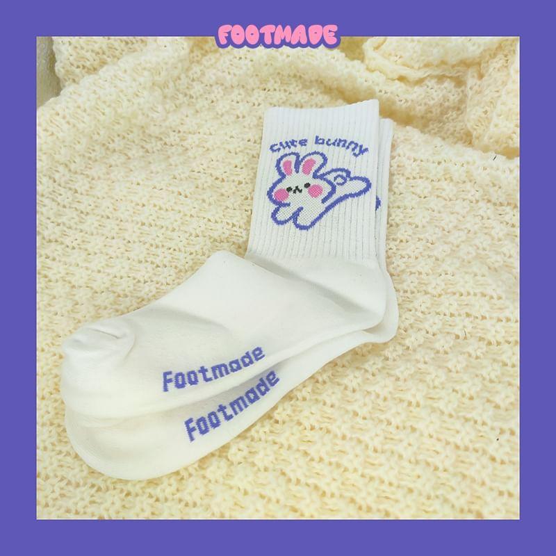 Rabbit Print Socks Product Image