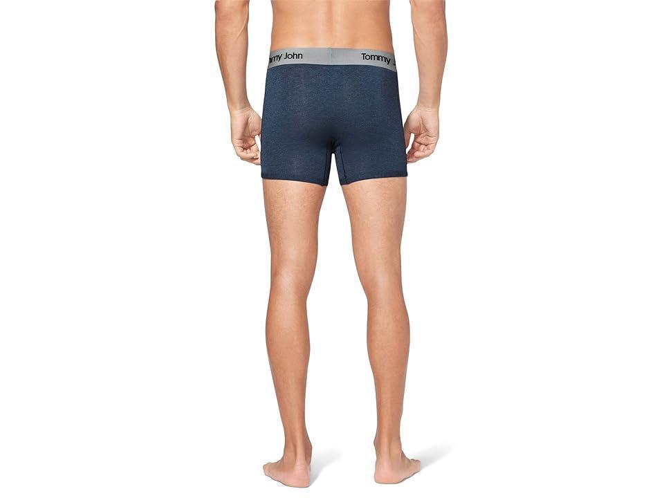 Tommy John Second Skin Trunks 4 (Dress Blues Heather) Men's Underwear Product Image