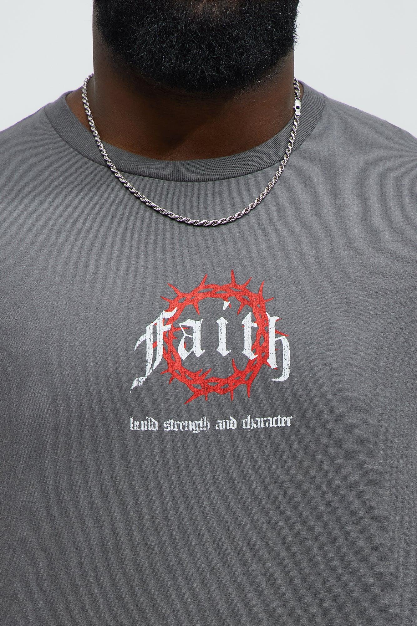 Faith In The Journey Short Sleeve Tee - Charcoal Male Product Image
