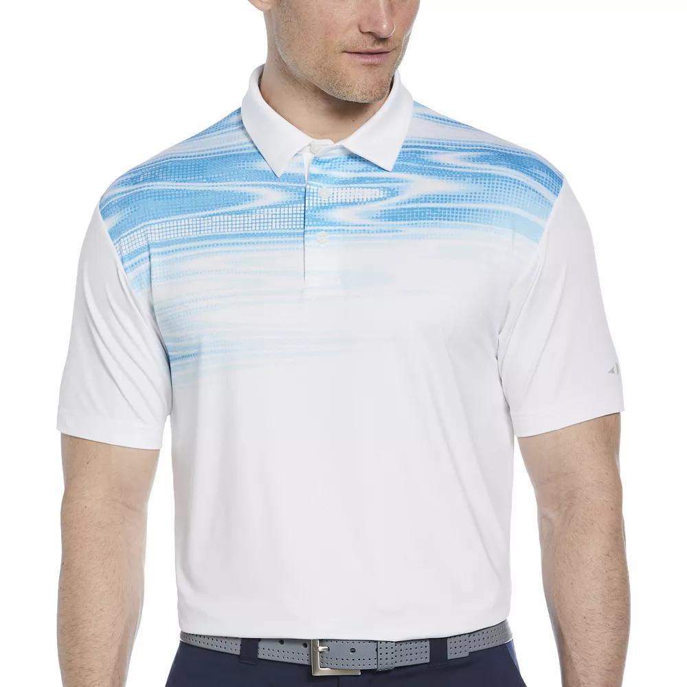 Men's Grand Slam Marble Short Sleeve Polo Shirt, Size: Small, Bright White Product Image