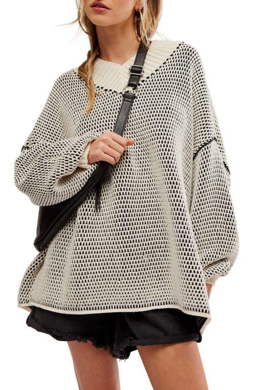 FREE PEOPLE Maisie Oversize Sweater In Multi Product Image