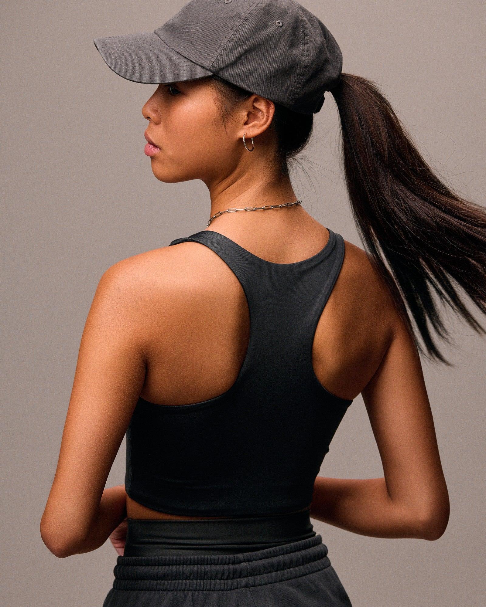 Active Cropped Bra - Dusty Olive Product Image