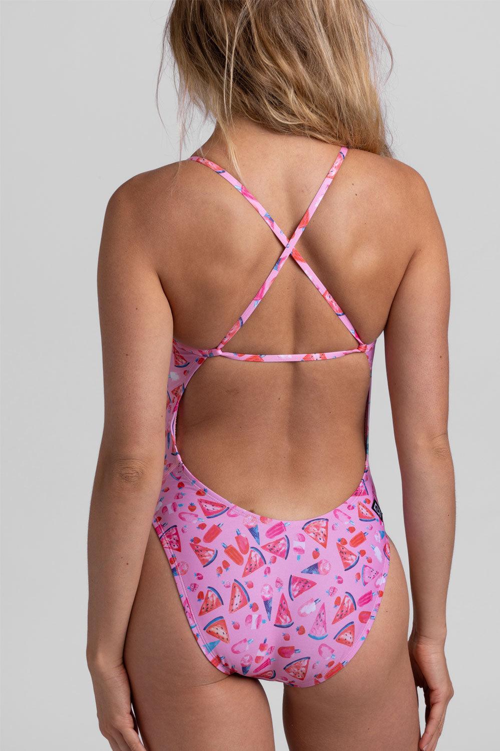 Brandon 2 Swim Onesie - Melonsicle Female Product Image