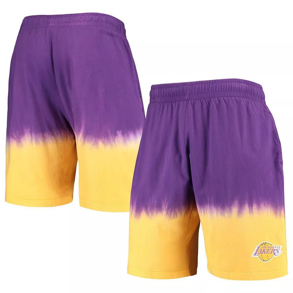 Men's Mitchell & Ness Purple/Gold Los Angeles Lakers Hardwood Classics Authentic Shorts, Size: Large Product Image
