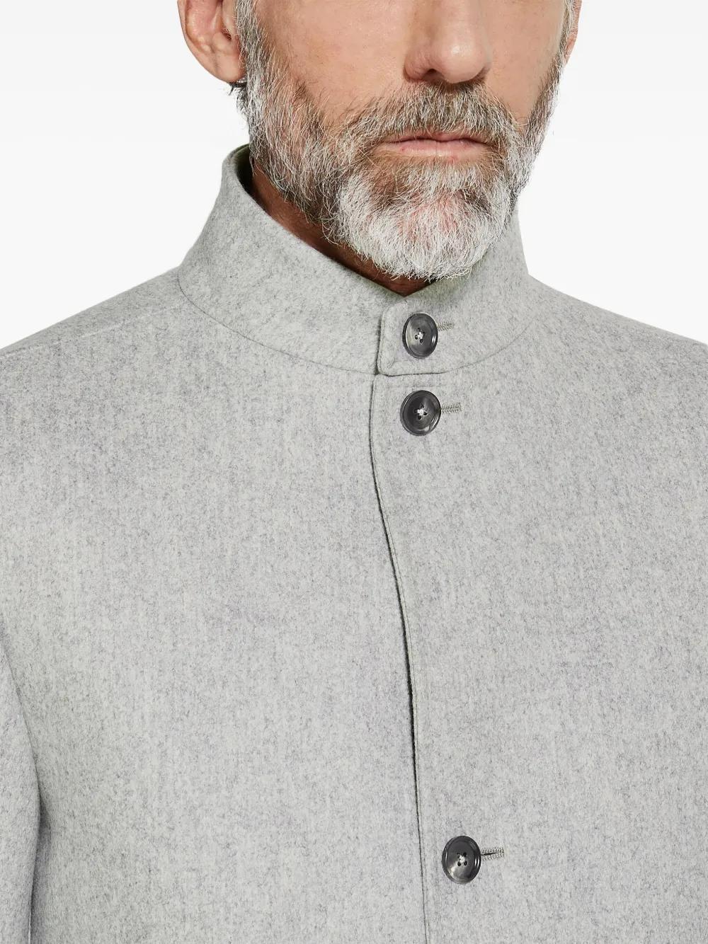 ZEGNA Trofeo Cashmere Il Conte Jacket In Light Grey Product Image