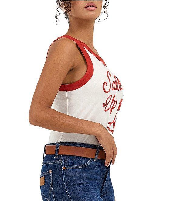Wrangler Ringer #double;Saddle Up#double; Sleeveless Tank Product Image