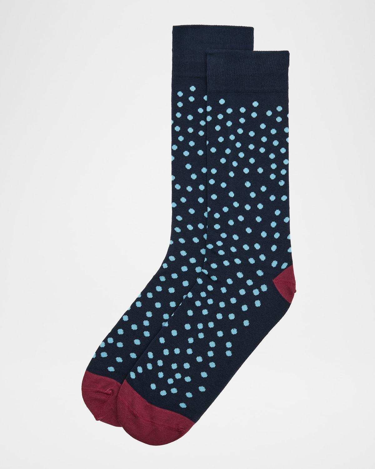 Men's Humberto Polka Dot Crew Socks Product Image