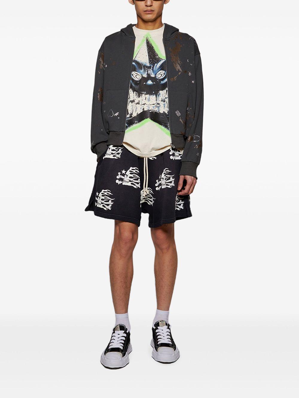 skull-print shorts  Product Image