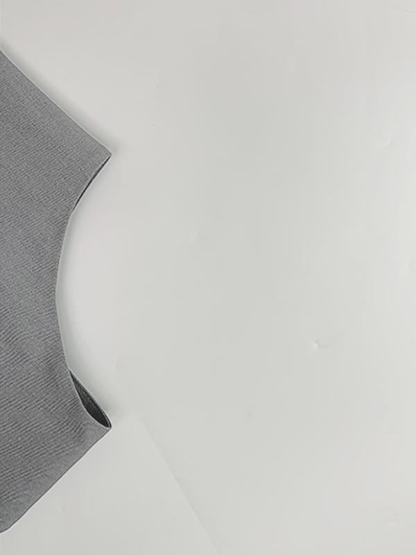 Sleeveless Solid Color Stand Collar Vest Top Product Image