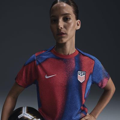 USMNT Academy Pro Nike Womens Dri-FIT Soccer Pre-Match Short-Sleeve Top Product Image