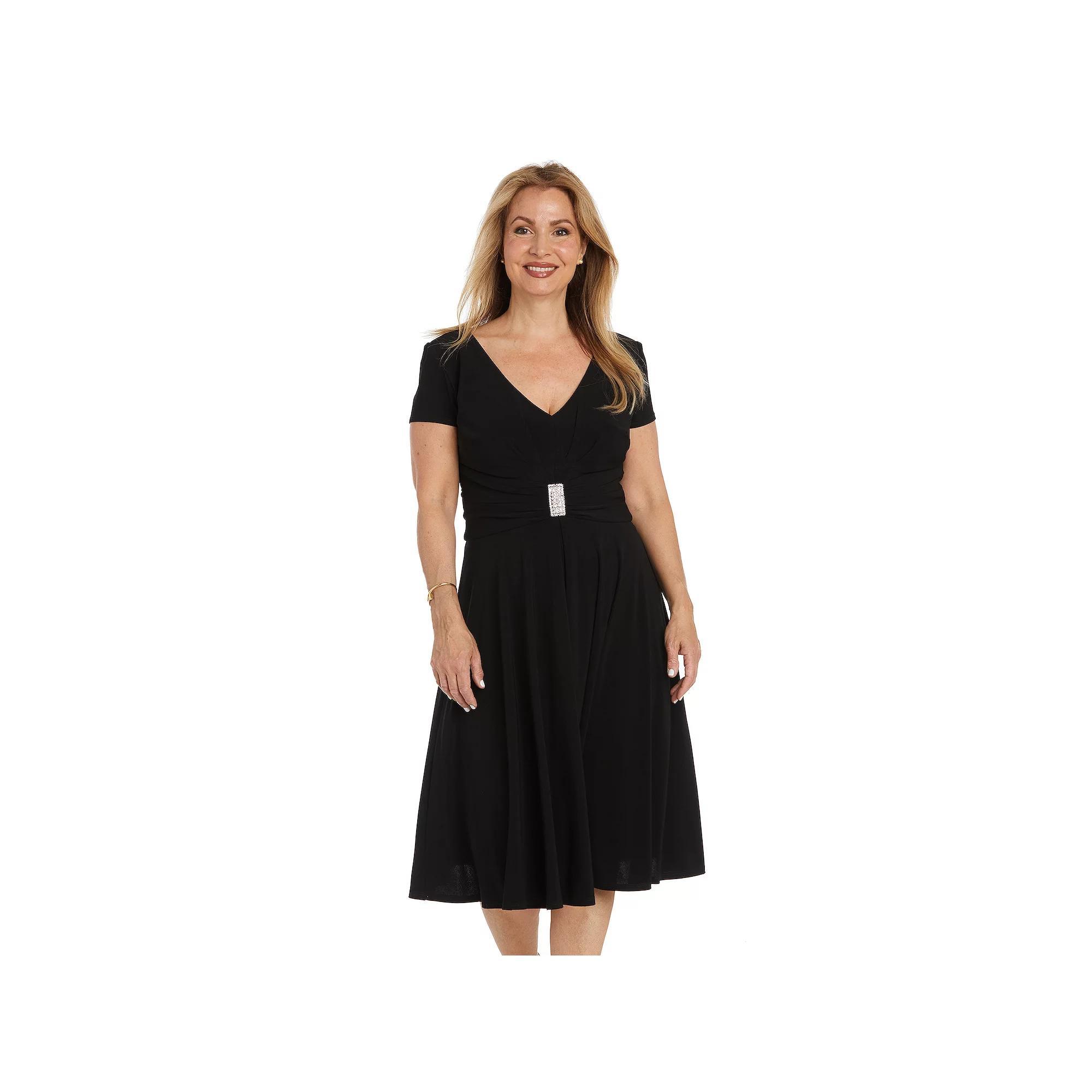 Women's R&M Richards Sculpt Waist Fit And Flare Dress,  Product Image