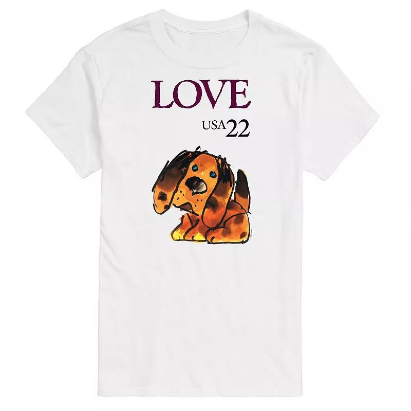 Men's USPS Love Puppy Stamp Tee,  Product Image