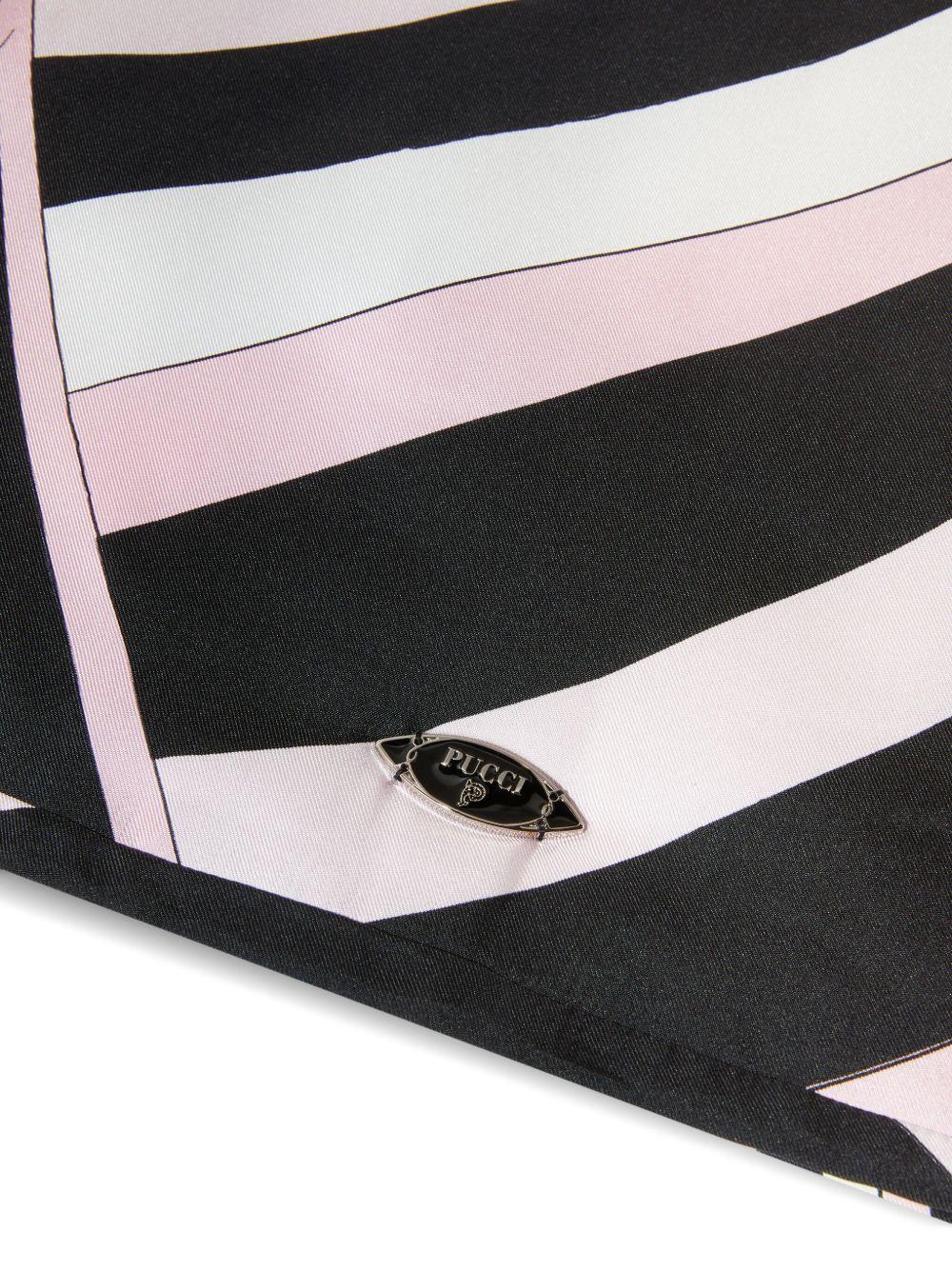 Iride-print silk scarf Product Image