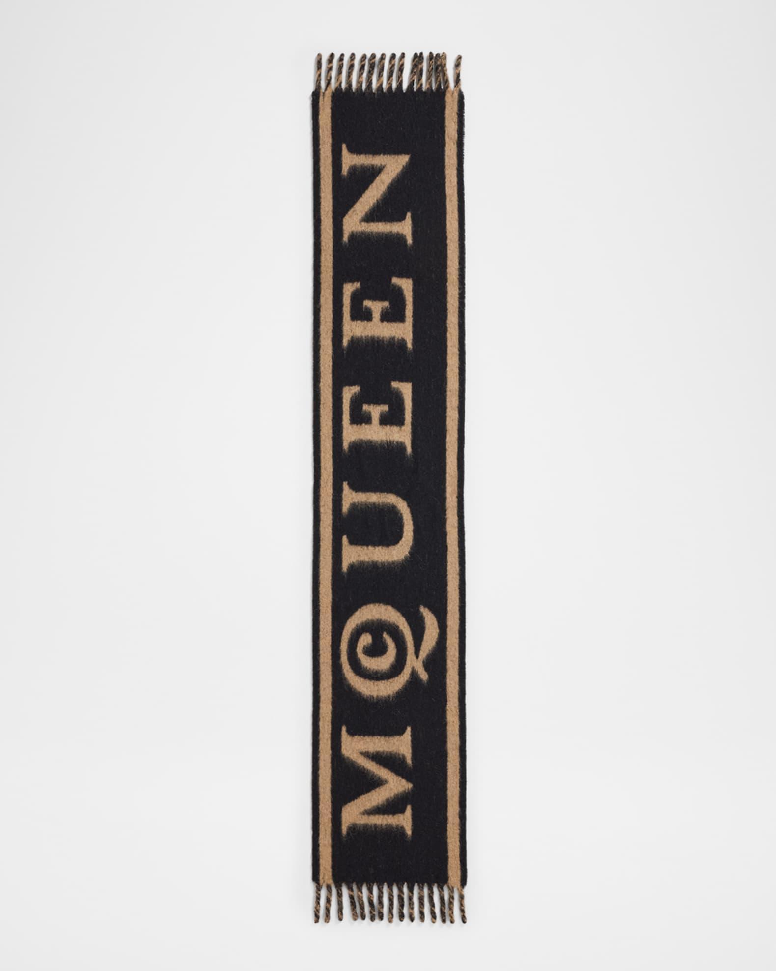 Wool-Blend Logo Jacquard Scarf Product Image