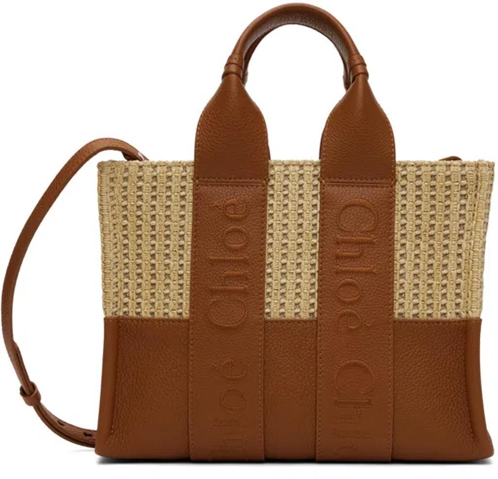 CHLOÉ Small Woody Tote Bag In Brown Product Image