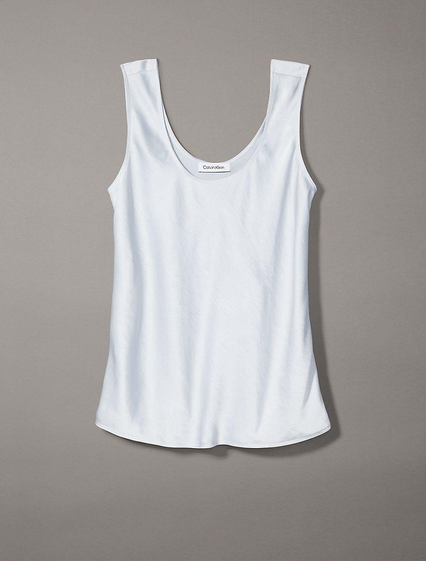Crushed Satin Tank Top Product Image