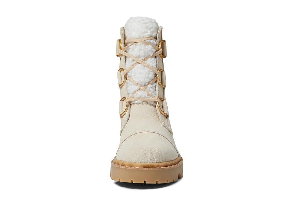 Joan Suede Faux Fur Lace-Up Boots Product Image