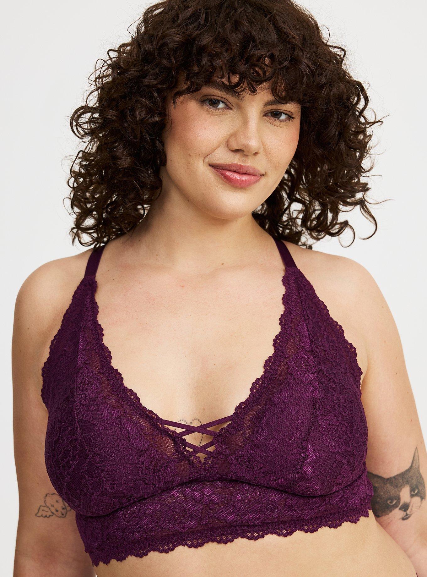 Lightly Lined Lace Bralette Product Image