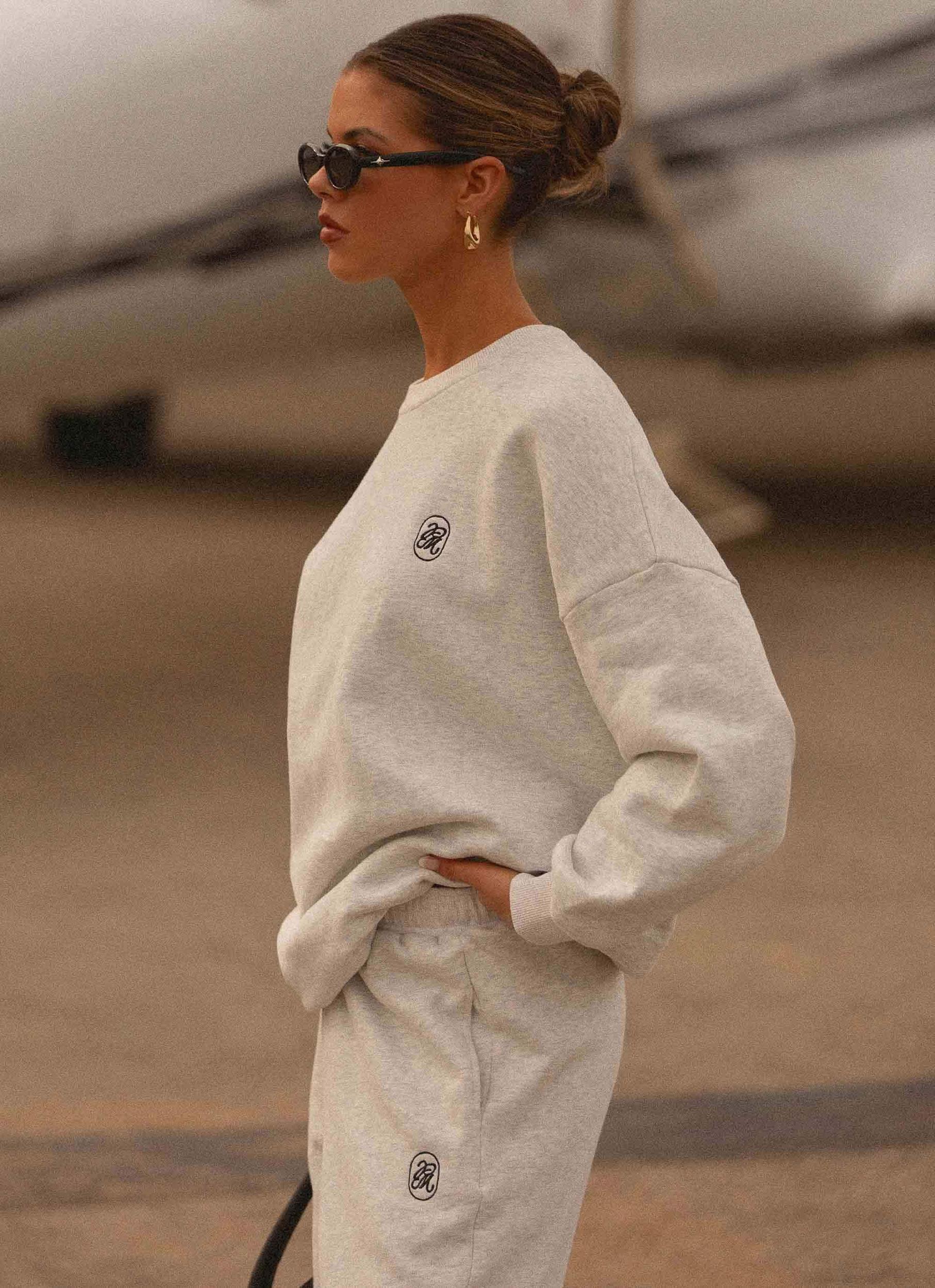 Signature Oversized Sweatshirt - Grey Product Image