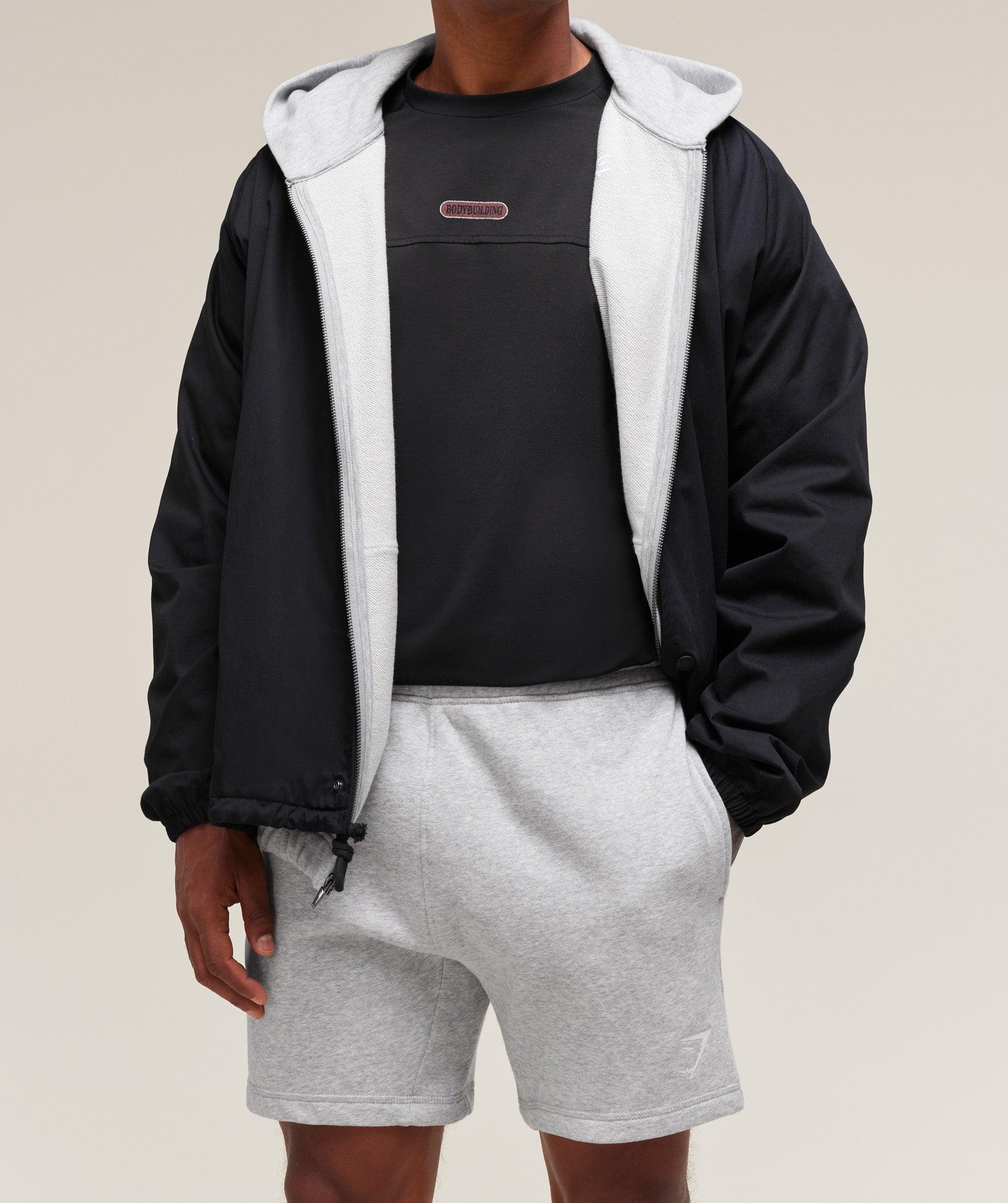 Gymshark Crest 7" Shorts - Light Grey Marl Male Product Image