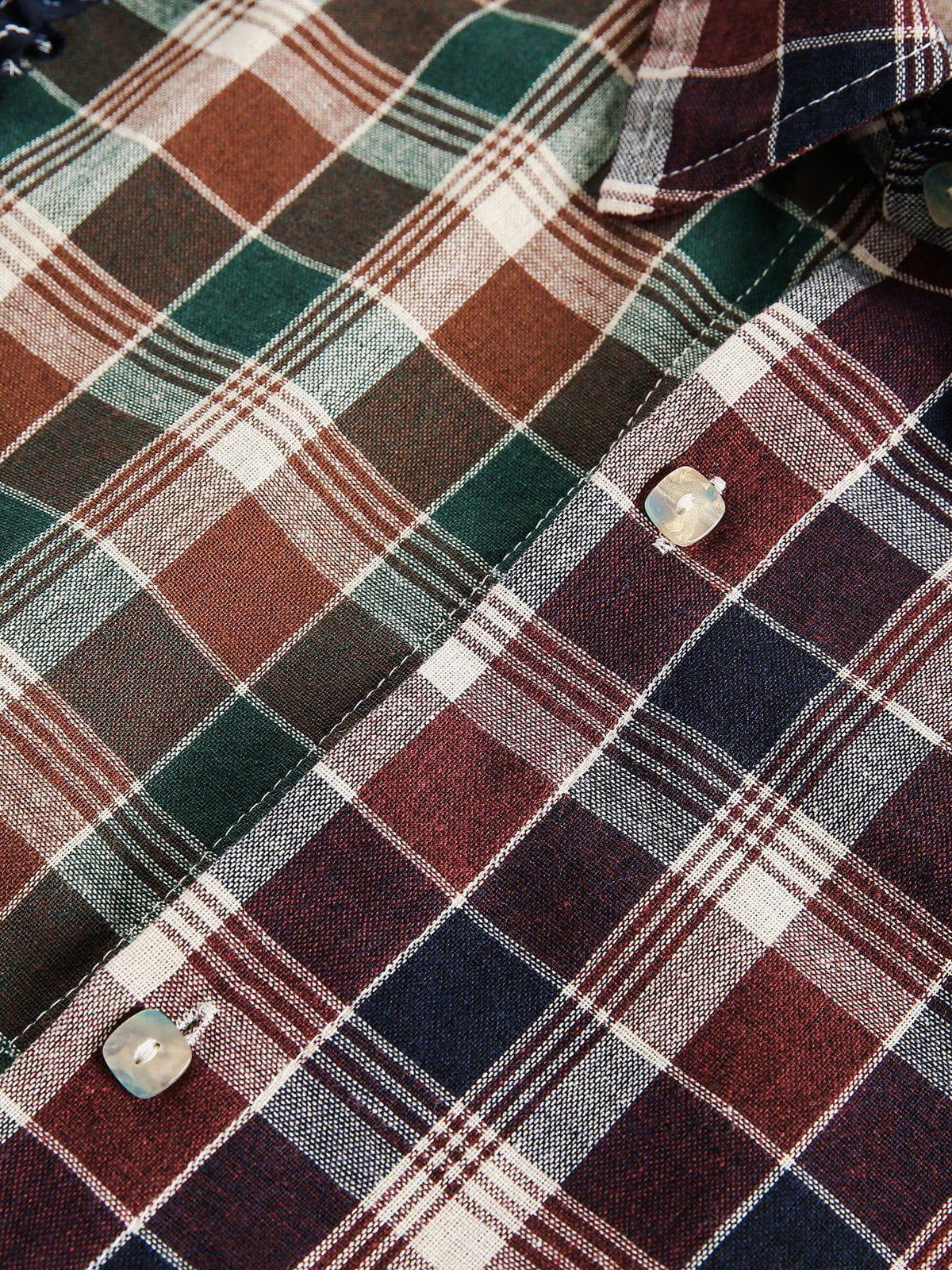 Aelfric Eden Multi-Color Patchwork Long Sleeve Shirt Product Image