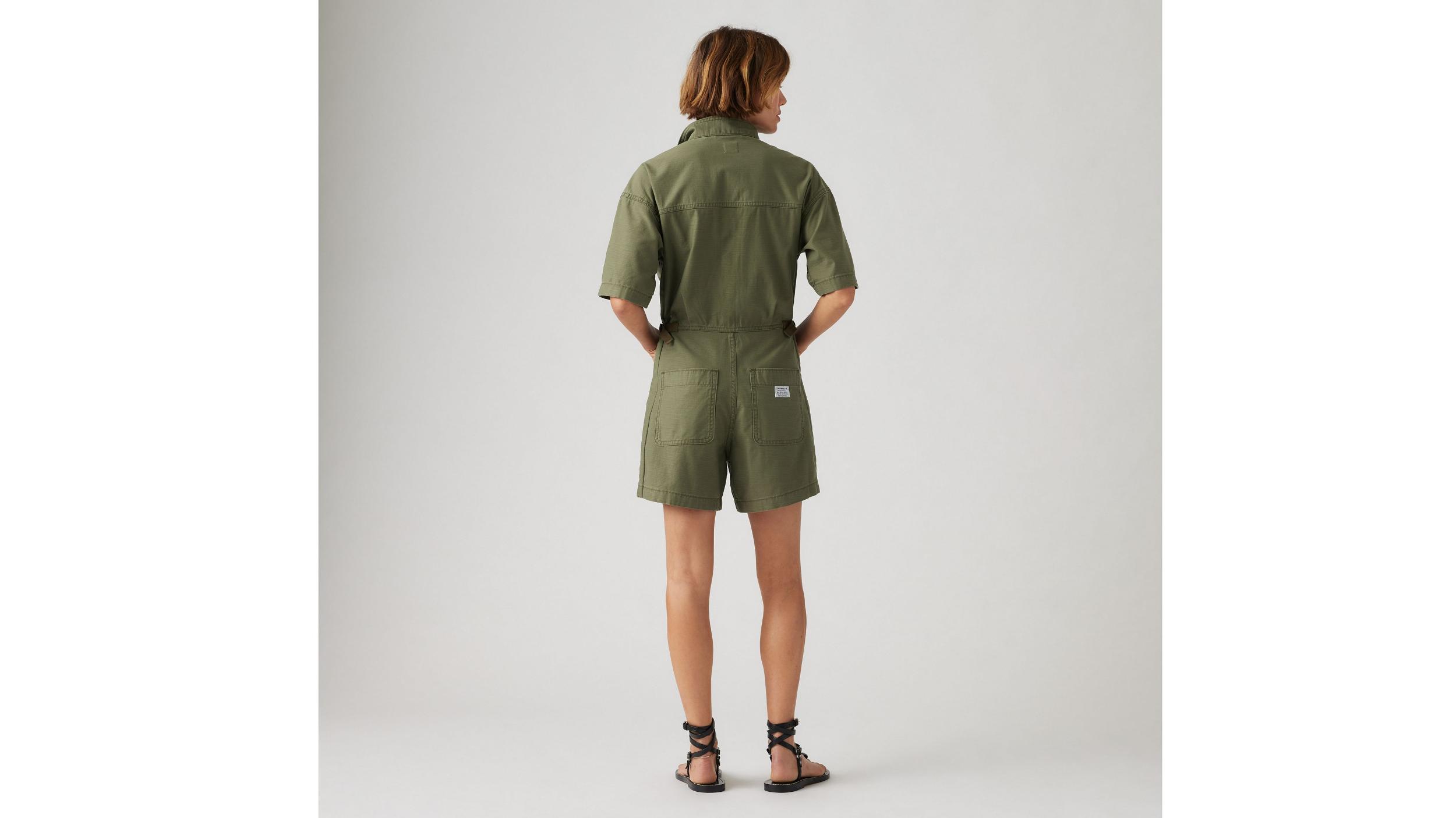 Short Sleeve Surplus Romper Product Image
