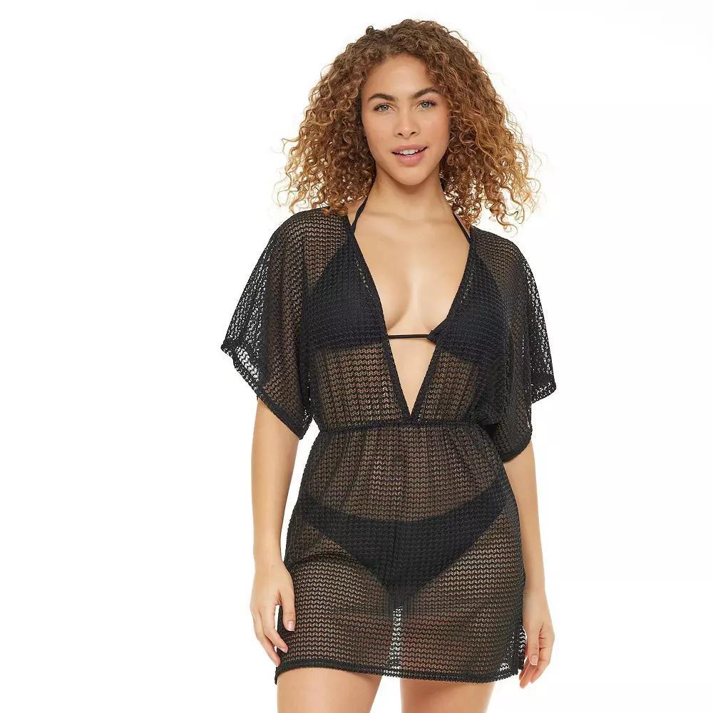 Women's Jordan Taylor Dolman Swim Cover-Up Tunic, Size: XL, Black Product Image