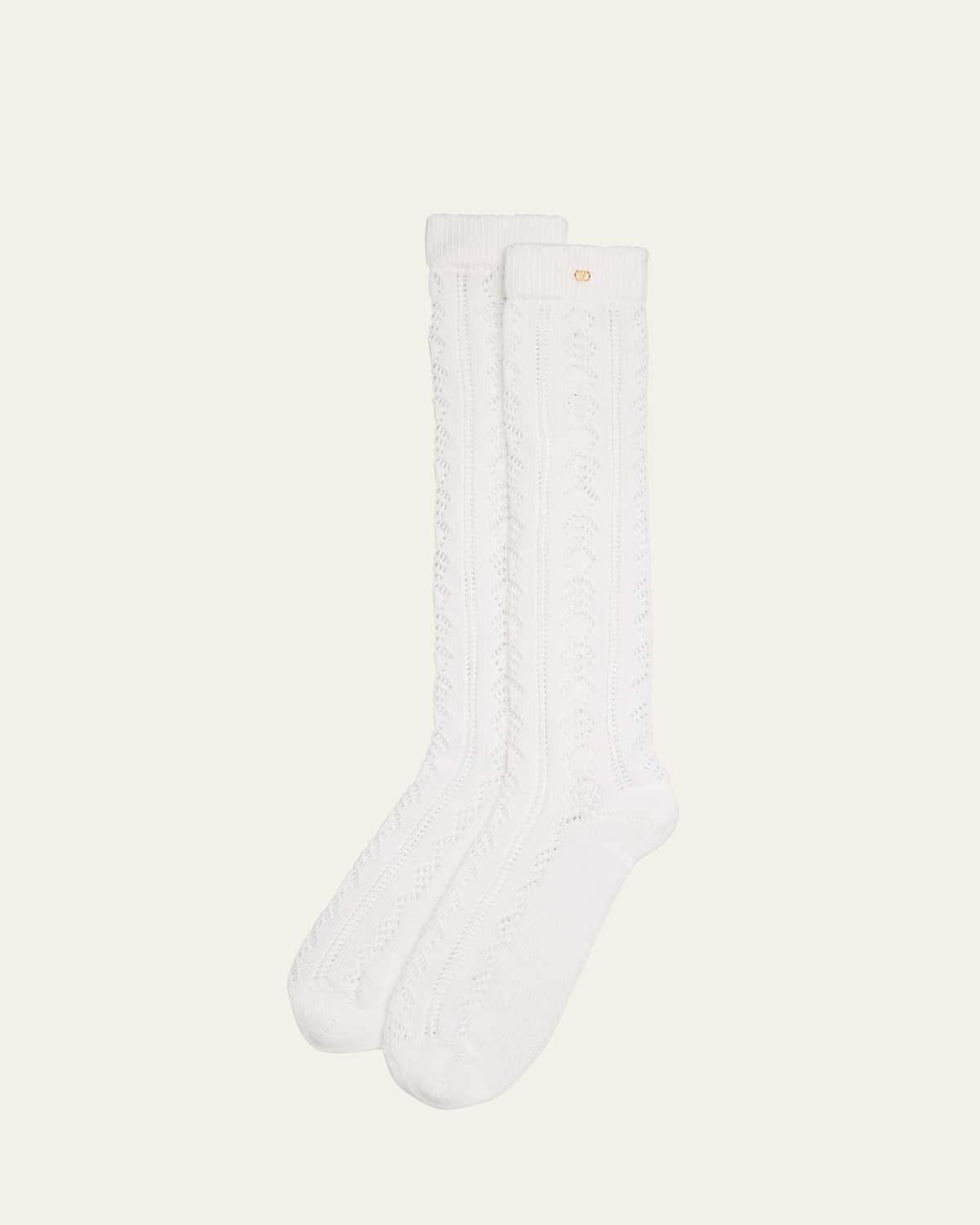 Mens VLogo Cotton Knit Over-Calf Socks Product Image