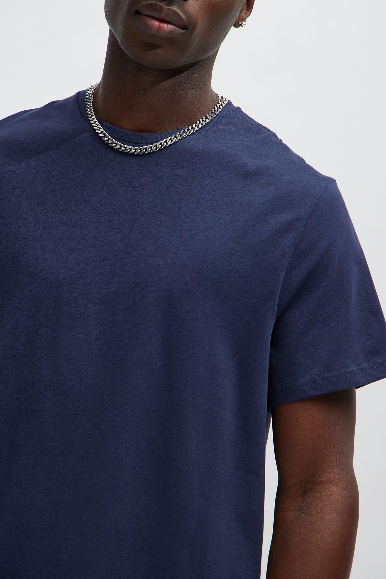 Essential Short Sleeve Crew Tee - Navy Product Image