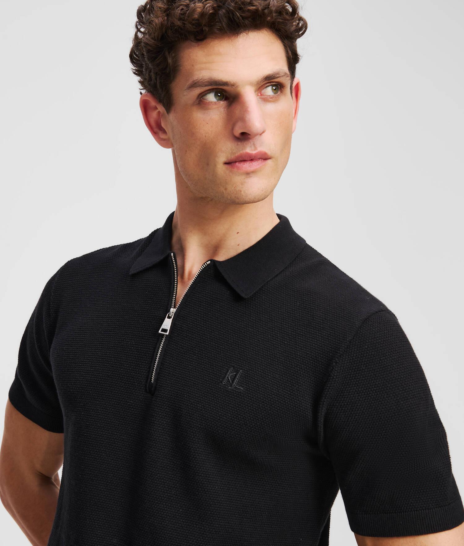 ZIP-UP POLO SHIRT Product Image