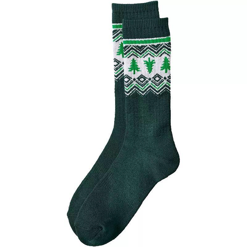 Mens Lands End Thermaskin Heat Winter Boot Socks Product Image