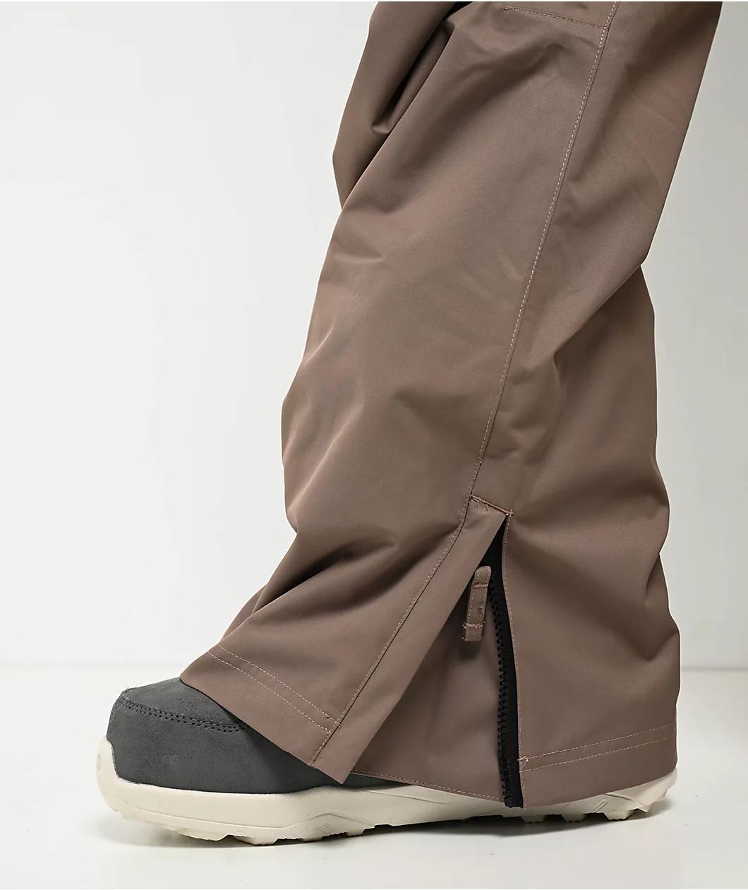 Aperture Stellas Run Deep Taupe 10K Snowboard Bib Pants 2025 Product Image