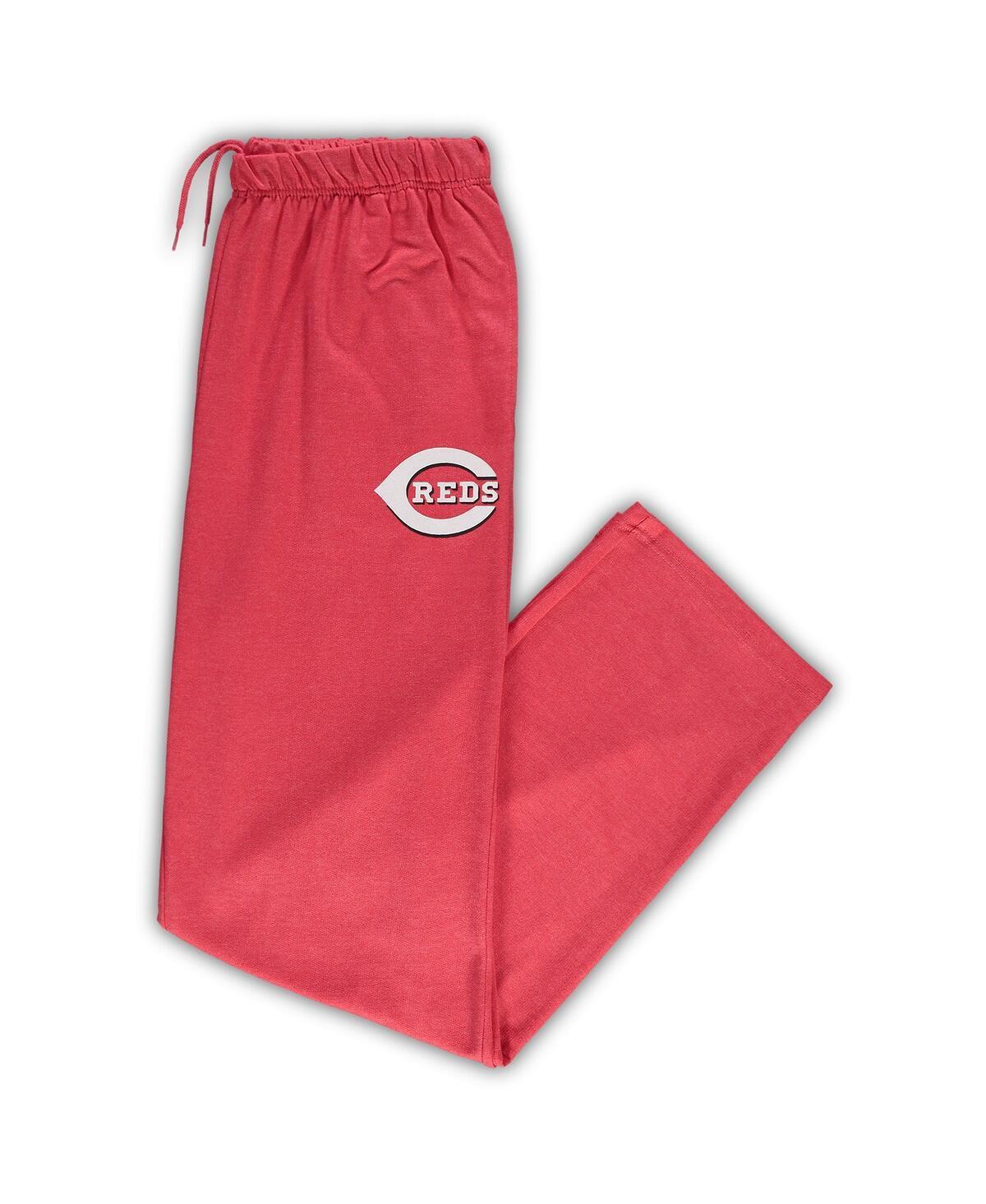 Mens Heathered Red Cincinnati Reds Big & Tall Pajama Pants Product Image