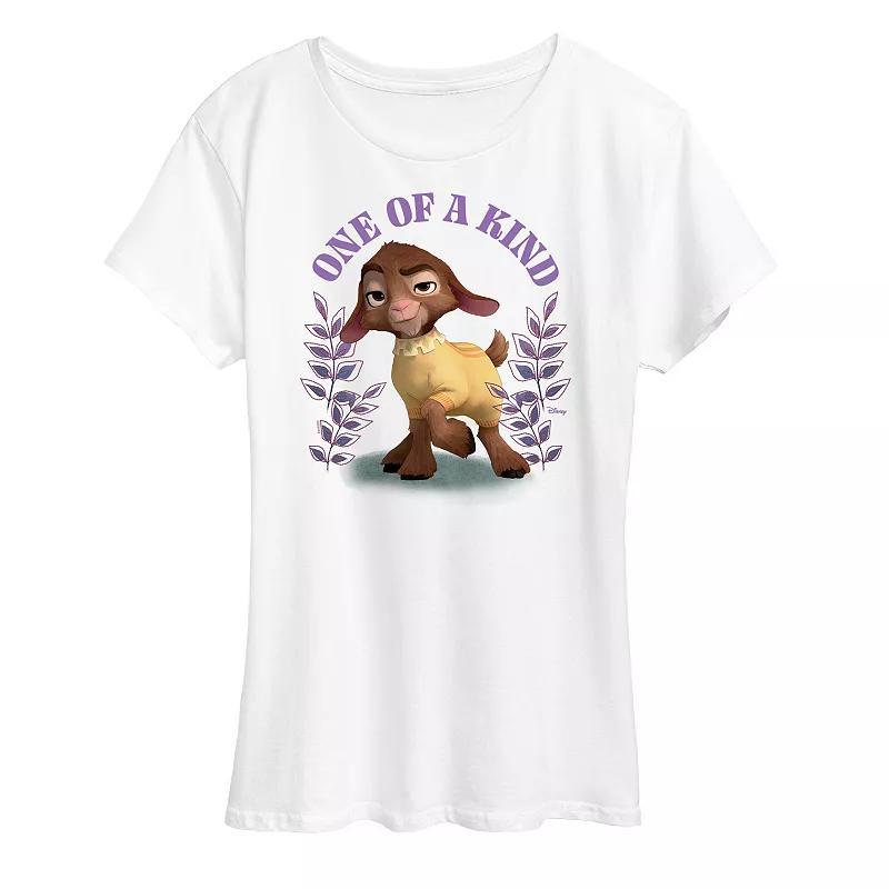 Disneys Wish Valentino Womens One Of A Kind Graphic Tee, Girls Product Image