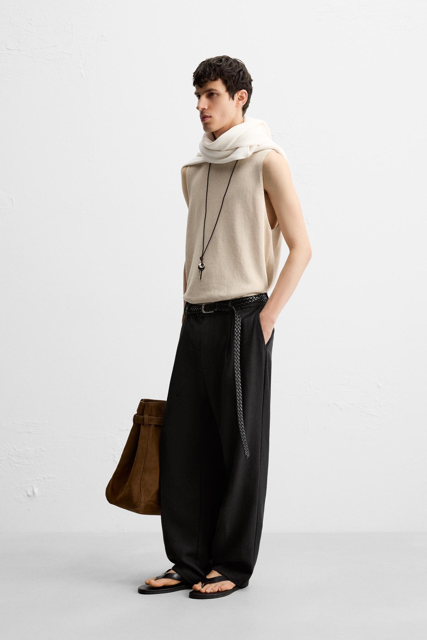 RELAXED FIT KNIT TANK TOP Product Image