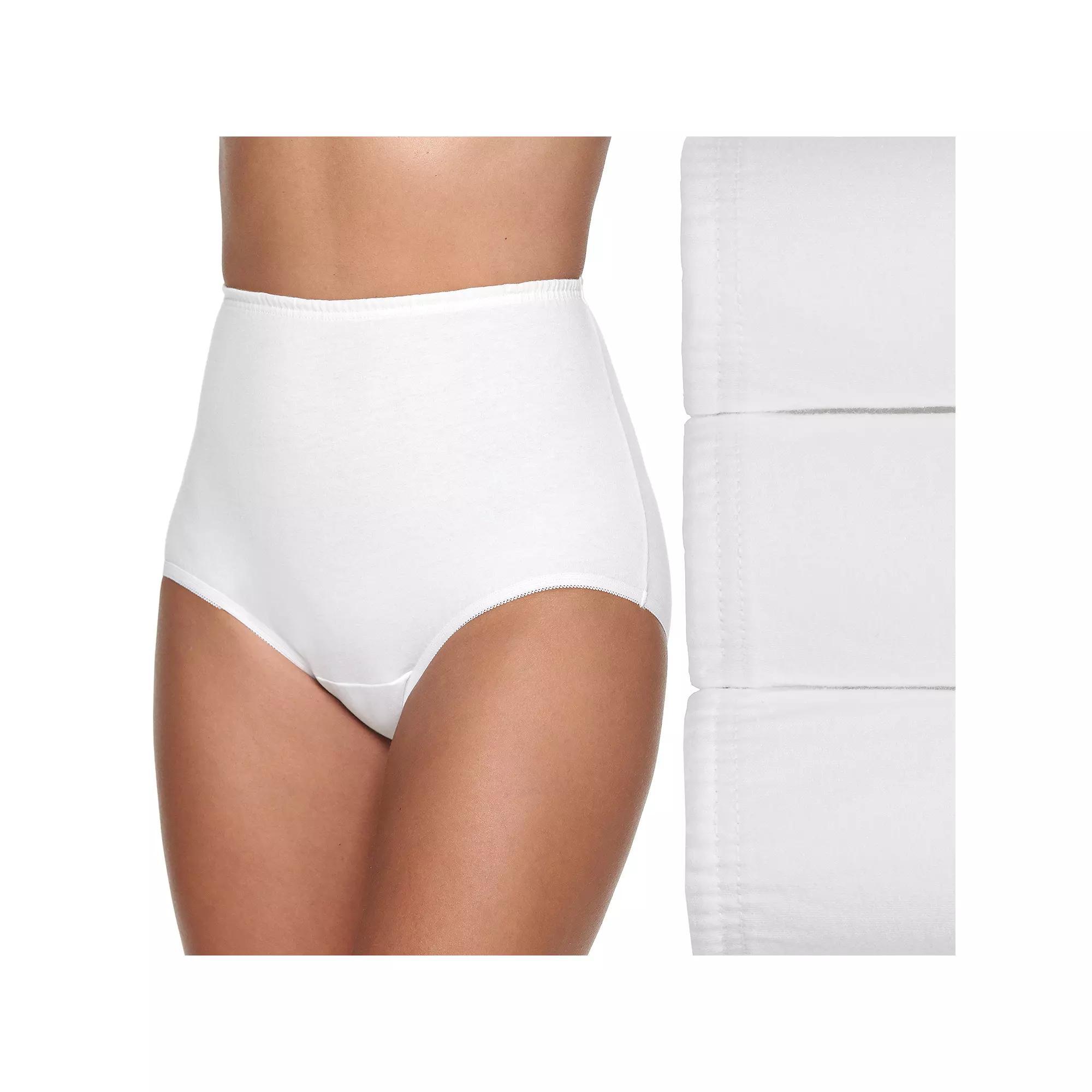 Women's Vanity Fair Lingerie® Perfectly Yours Ravissant 3-Pack Brief Panty Set 15711, Size: 6, White Asst Product Image