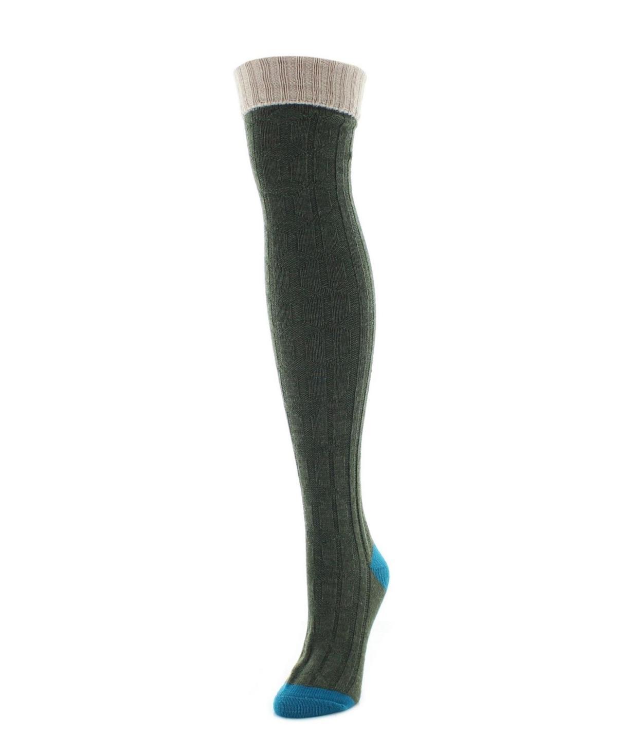 MeMoi Womens Mixed Color Over The Knee Socks Product Image