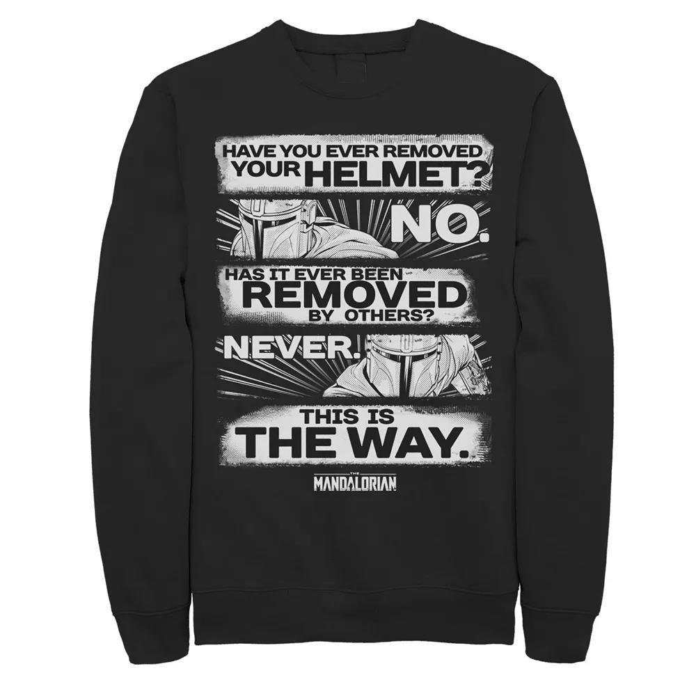 Men's Star Wars The Mandalorian Have You Ever Removed Your Helmet Sweatshirt,  Product Image