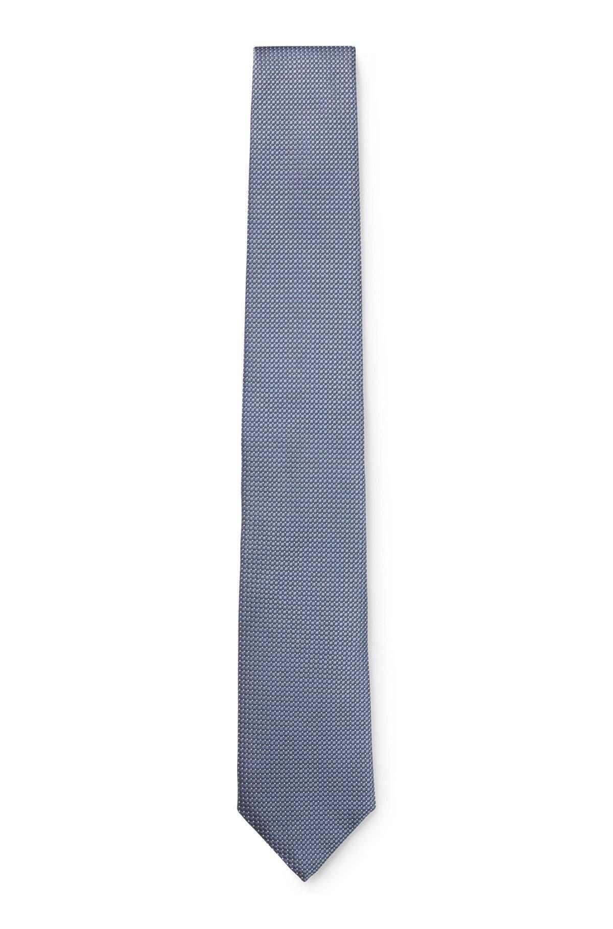 Silk-blend tie with jacquard pattern Product Image