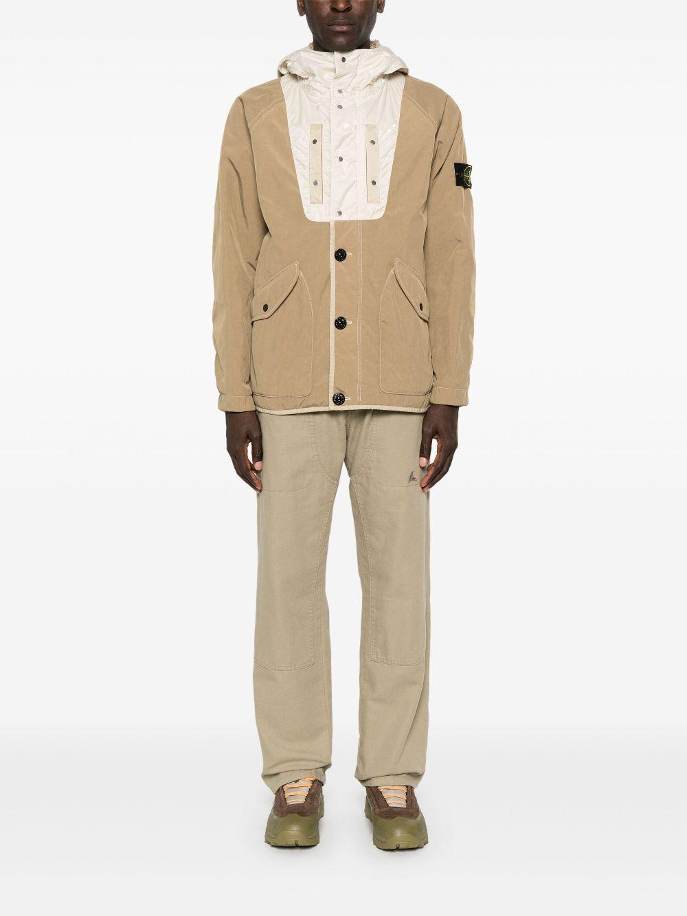 STONE ISLAND Panama Jacket In Beige Product Image