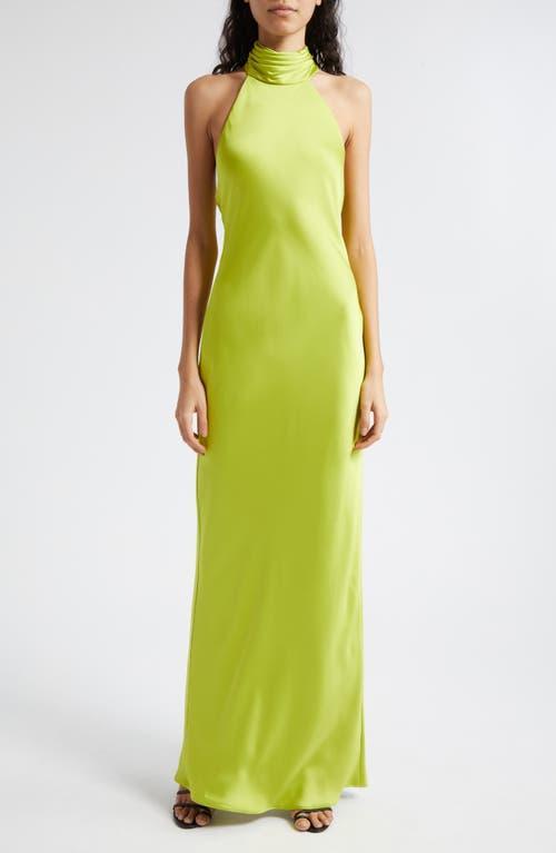 Tatiana Low-Cut Halter Column Gown Product Image