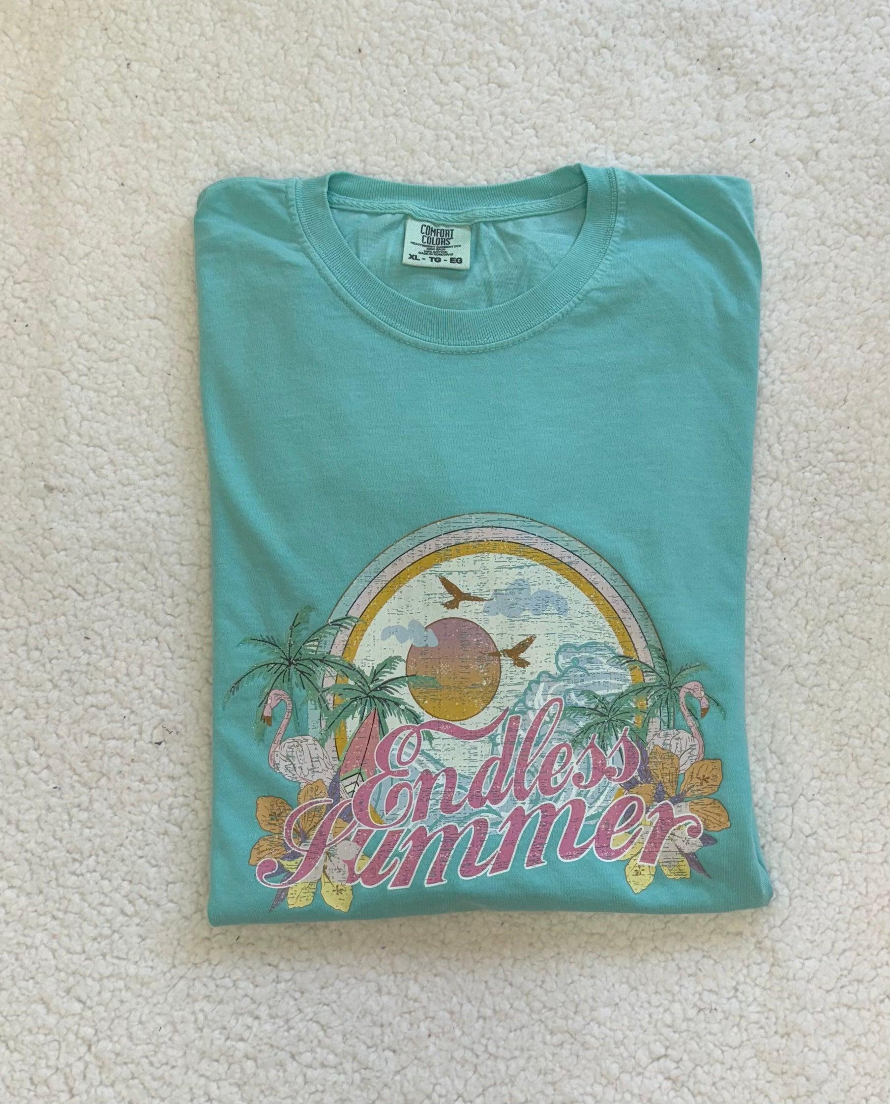 Endless Summer Aqua Mint Comfort Colors Tee Product Image