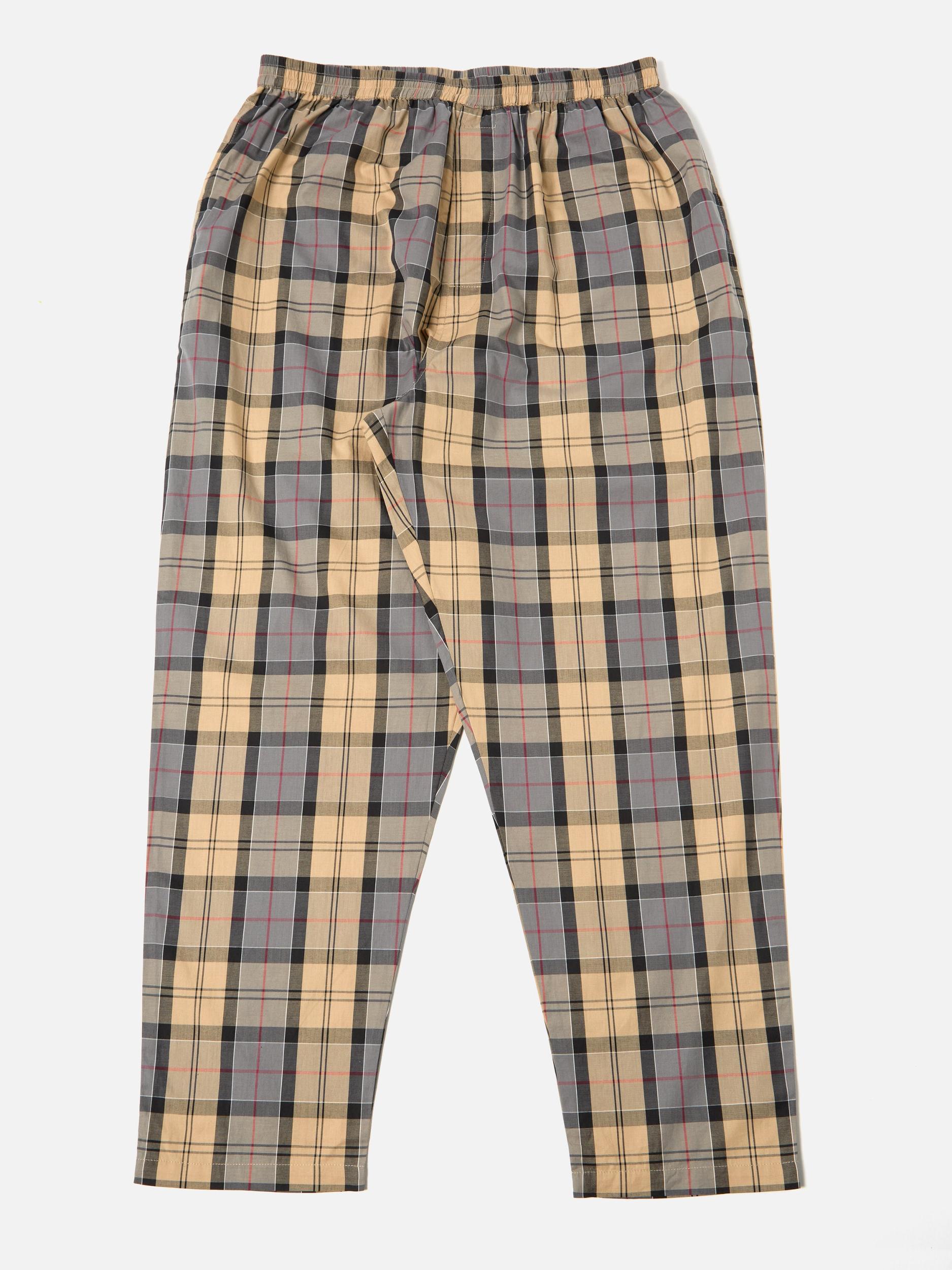 Sand Tartan Check Long Pyjama Set Product Image