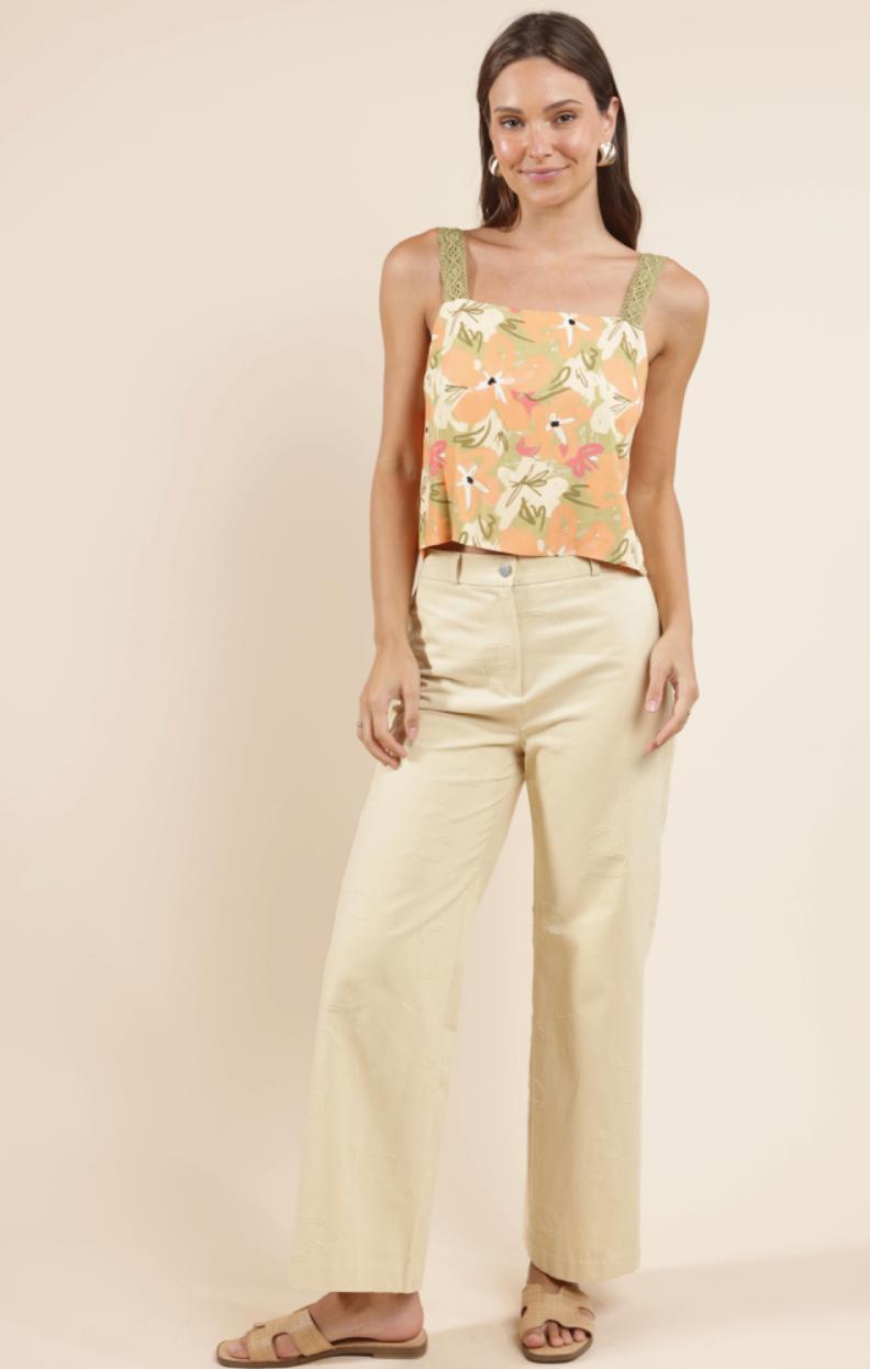 Lacey Back Tied Top Product Image