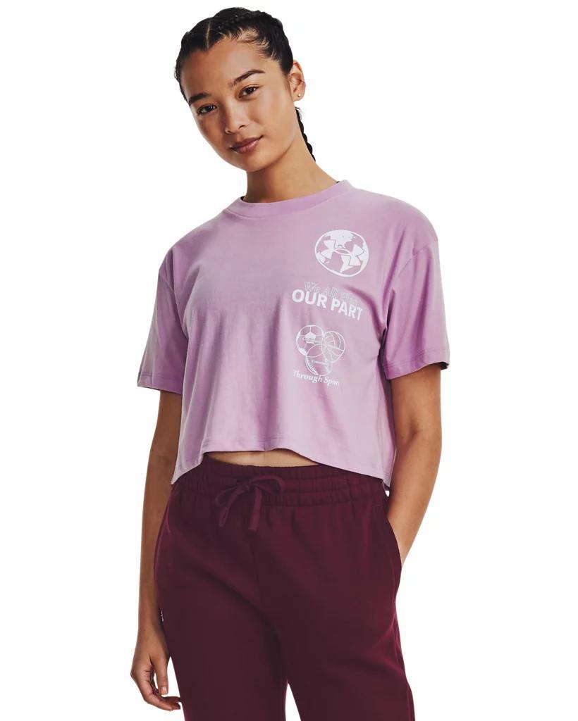 Women's UA Purpose-Cause Crop Short Sleeve Product Image