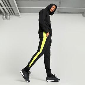 PUMA Iconic T7 Men's Track Pants in Black/Lime Sheen Product Image