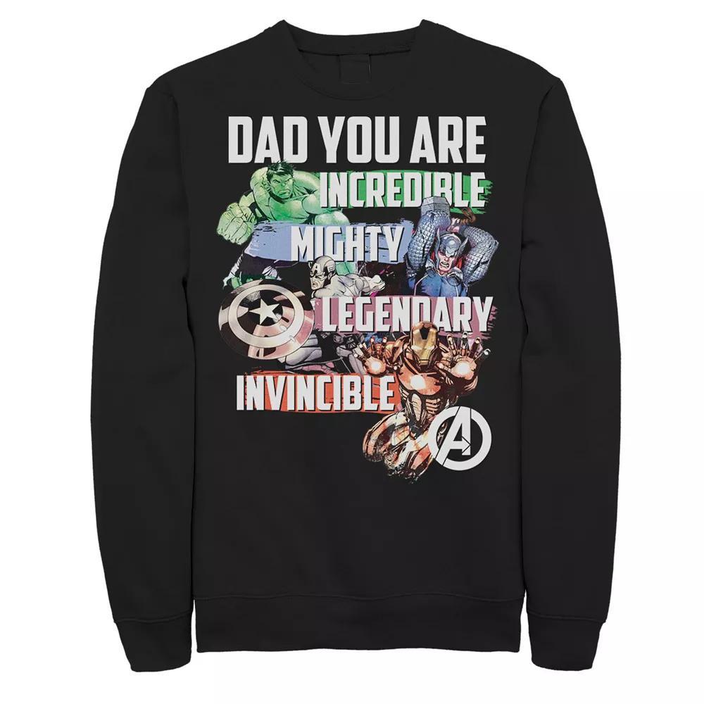 Mens Marvel The Avengers Dad You Are Incredible Fleece Product Image