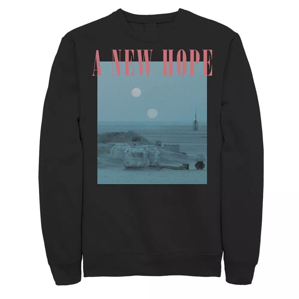 Men's Star Wars A New Hope Blue Hue Poster Sweatshirt,  Product Image