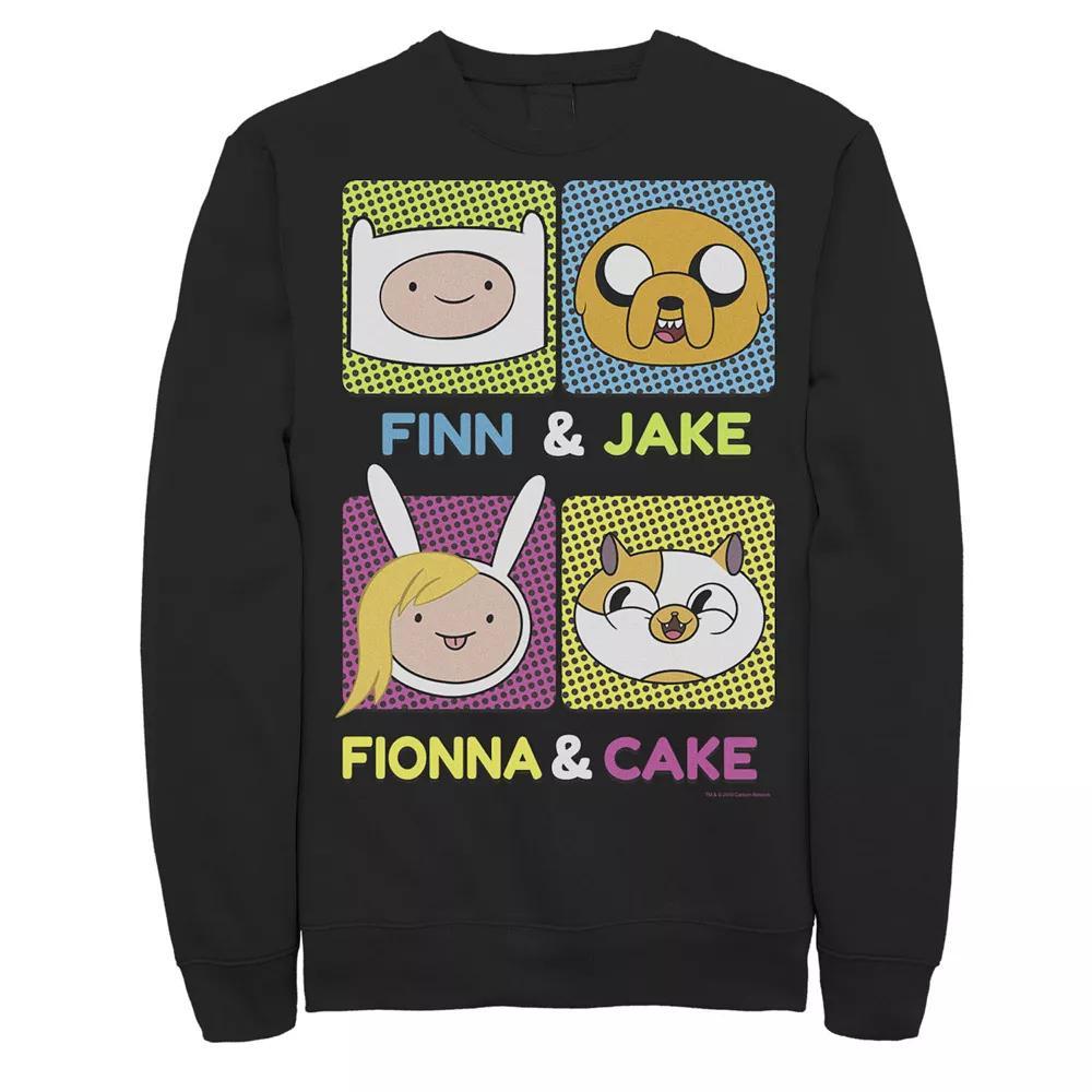 Men's Cartoon Network Adventure Time Finn Jake Fionna Cake Fleece,  Product Image